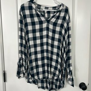 Plaid top